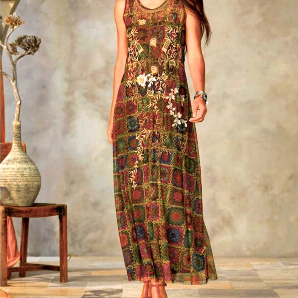 Johnny Was Bitola Mesh Dress. New with tags. - Picture 1 of 12